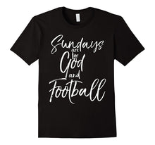 Sundays Are for God and Football Vintage Christian Tee Shirt