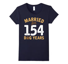 Cute Married for 154 Dog Years T-Shirt 22nd Anniversary