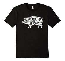 Funny Pig Gift - Cuts of Pork Butcher T-Shirt