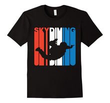Retro RWnB Skydiving Silhouette T-Shirt