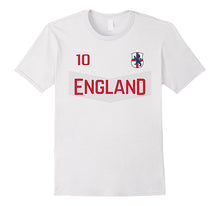 England Soccer Tshirt With Number 10 - Sports Apparel