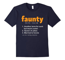 Faunty T-Shirt Fun Aunt Definition Funny Funcle Wife Tee