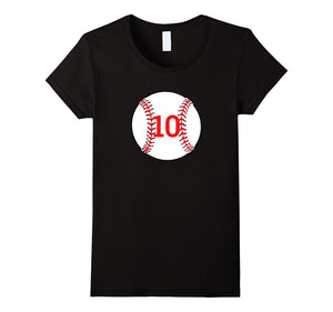 "#10 Birthday Baseball" Birthday T Shirt