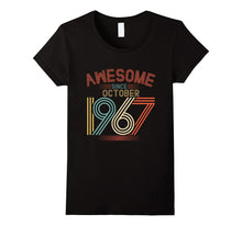 Awesome Since October 1967 Funny T-Shirt 50th Birthday Tee