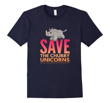 Save the Chubby Unicorns Teens Funny Rhino Gift T-Shirt