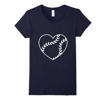 Softball Baseball Heart Shirt, Gift for Softball Mom or Dad