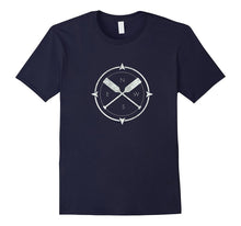 Kayaking Paddle Emblem Cool Canoeing Outdoor Tshirt Tee