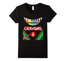 Crayons 8 Scary Crayons Box Monster T-Shirt