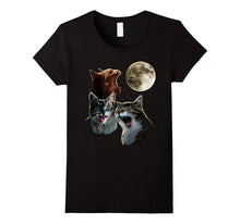 Funny Cat Shirt Three Wolf Moon Shirt Parody Shirts for Men