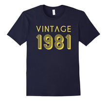36th Birthday Gift Shirt Cool Vintage Retro 36 Year Old 1981