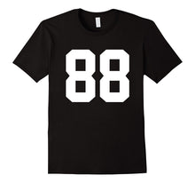 #88 Team Sports Jersey Number Front & Back Player / Fan Tee