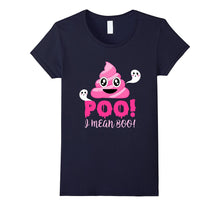 Funny Halloween Pink Poop Emoji Cute Boo Ghost Shirt