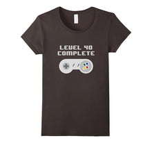 Level 40 Complete Retro Video Games 40th Birthday Fun TShirt