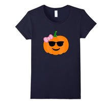 Pumpkin Girl T-Shirt Shades Emoji Halloween Costume Tee