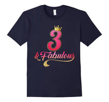 3rd Birthday Queen Fabulous 3 Years Old T-Shirt