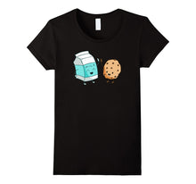 Milk and Cookies Funny Food T-Shirt Tee Shirt Foodie Five