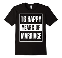 16th Wedding Anniversary Gift Idea Husband and Wife T-Shirt