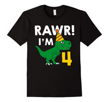 4th Birthday Boy of Dinosaurs T-Shirt 4 Years Old Dinosaurs