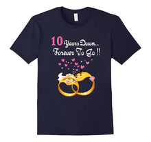 10 Years Anniversary Gift 10th Wedding Married Couple Shirt