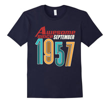 Awesome Since September 1957 T-Shirt 60th Birthday