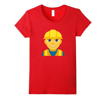 Emoji T-Shirt Construction Worker Emoticon Tradesperson