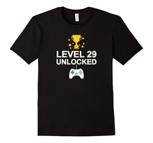 29th Birthday Level 29 Unlocked Funny T-Shirt Gift Vintage