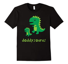 Daddysaurus Shirt Cute Dinosaur Dad Fathers Day Gift Kid Son