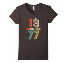 Awesome Since 1977 T-Shirt 40 Yrs Old Bday 40th Birthday Tee