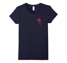 CaliDesign Rose Chest Print T Shirt Urban Hipster Rap Tee