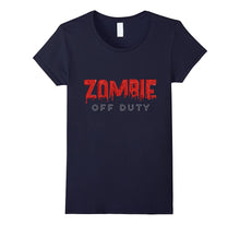 Halloween Zombie Off Duty Funny Scary Tee Shirt
