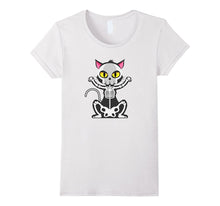Halloween Cat With Skeleton Tshirt Funny for Men, Women, Kid