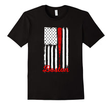 Boston Baseball American Flag T-Shirt - Boston Baseball Fans