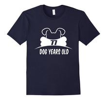 77 Dog Years Old T-Shirt Funny 11th Birthday Gift
