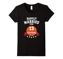 13th Wedding Anniversary T-Shirt Basketball Couple Gift Tee