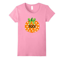 Preppy Pumpkin Halloween T Shirt Boo Polka Dots
