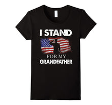 I Stand for My Grandfather Veteran American Flag Shirts