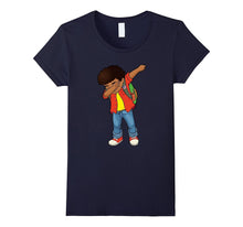 Dabbing African American Schoolboy USA Flag Pin Kids T-Shirt