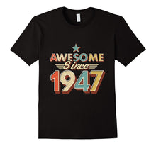 Awesome Since 1947 Vintage T-Shirt 70 Yrs Old 70th Birthday