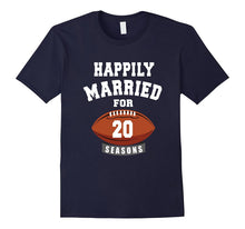 20th Wedding Anniversary T-Shirt Football Couple Gift Shirt