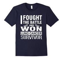 LUNG Cancer Survivor Shirt, I Fought the Battle and Won V1