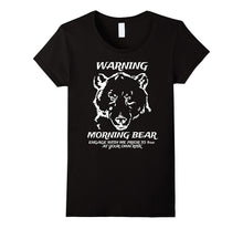 Funny Not a Morning Person Grumpy Morning Bear Shirt