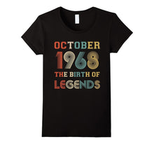 October 1968 the Birth of Legends Birthday T-Shirt