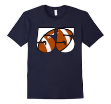 55th Birthday Football Number T-Shirt