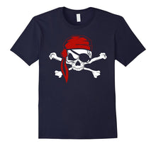 Jolly Roger Pirate T-Shirt, Skull Crossbones Halloween Shirt