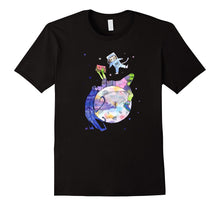 Reading With Space Cat Shirts - Cat Lovers Graphic Gifts