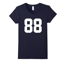 #88 Team Sports Jersey Number Front & Back Player / Fan Tee