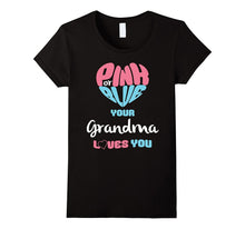 Pink or Blue Grandma Loves You Baby Gender Reveal T-Shirt