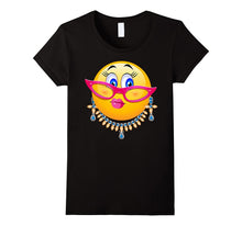 Lady Bling Face Emoji Costume - Smiley Funny Emoticon Shirt