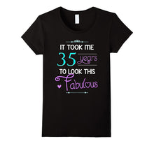 35th Birthday Gift Shirt Fabulous 35 Year Old Tshirt