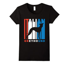 Retro RWnB Italian Greyhound Silhouette T-Shirt